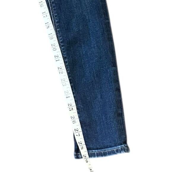 Express Women’s Mid Rise Medium Wash Denim Legging Blue Jeans, Size 8R - Picture 9 of 11